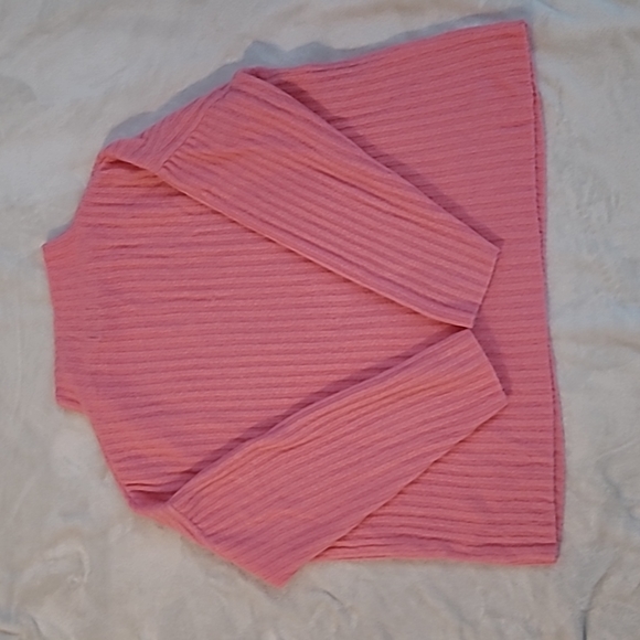 Pink Drop Shoulder Knit Pull Over Sweater Old Navy - Picture 3 of 4